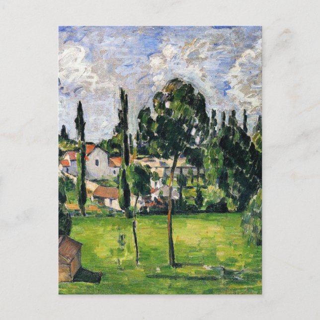 Paul Cezanne - Landscape with Waterline, Postcard (Front)