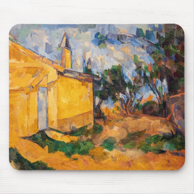 Paul Cezanne - Le Cabanon de Jourdan Mouse Mat (Front)