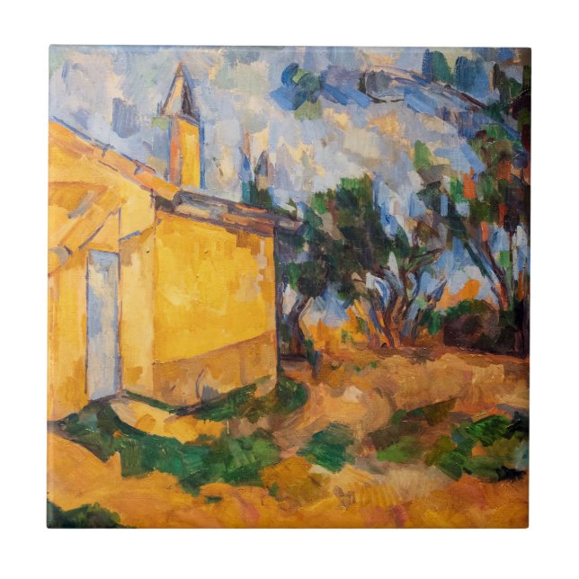 Paul Cezanne - Le Cabanon de Jourdan Tile (Front)