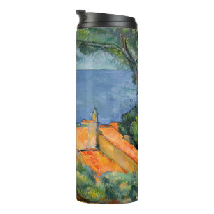 Paul Cezanne - L'Estaque with Red Roofs Thermal Tumbler