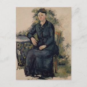 Paul Cezanne Madame Cezanne in the Garden, 1880- Postcard