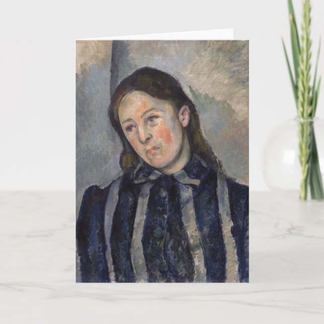 Paul Cezanne - Madame Cezanne with Loosened Hair Card (Front)