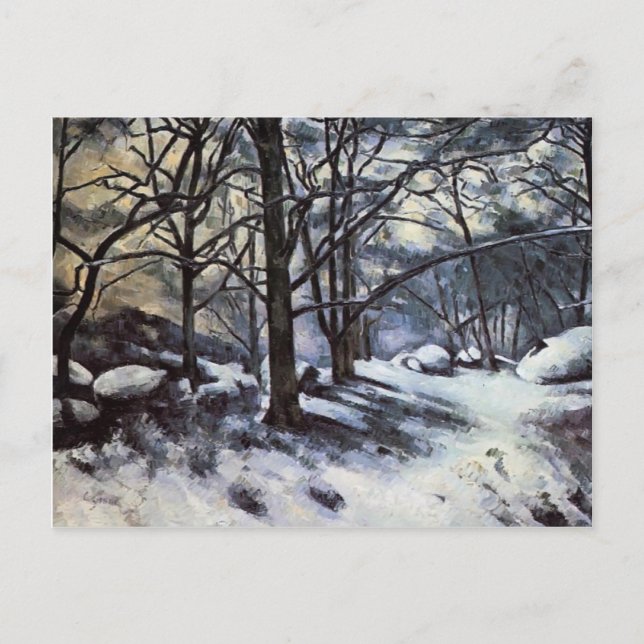 Paul Cezanne- Melting Snow. Fontainbleau Postcard (Front)
