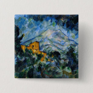 Paul Cezanne - Mont Saint-Victoire & Chateau Noir 15 Cm Square Badge