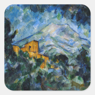Paul Cezanne - Mont Saint-Victoire & Chateau Noir Square Sticker