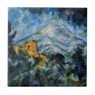 Paul Cezanne - Mont Saint-Victoire & Chateau Noir Tile