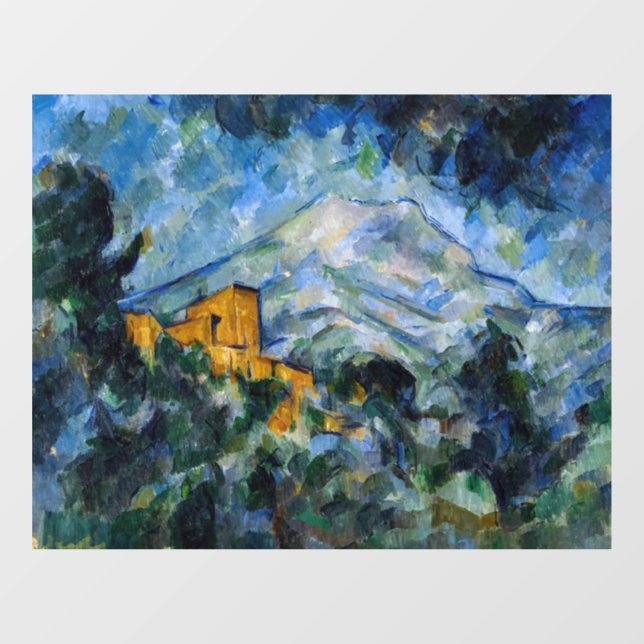 Paul Cezanne - Mont Saint-Victoire & Chateau Noir Window Cling (Sheet)