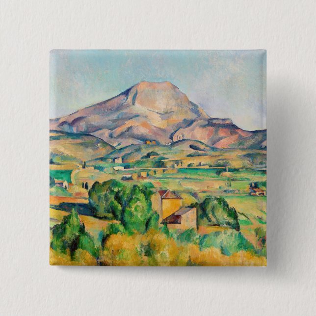 Paul Cezanne - Mont Sainte-Victoire 15 Cm Square Badge (Front)