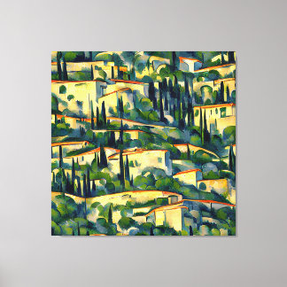 Paul Cézanne - Mont Sainte-Victoire 1887 Style Art Canvas Print