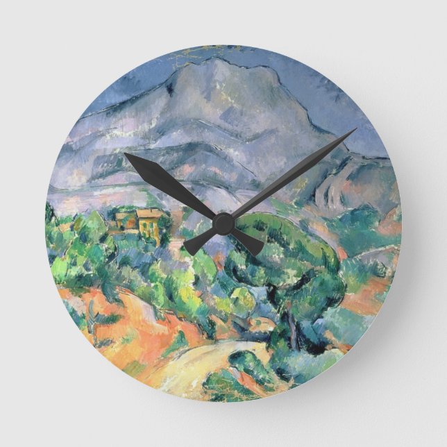 Paul Cezanne | Mont Sainte-Victoire, 1900 Round Clock (Front)