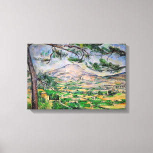 Paul Cezanne - Mont Sainte-Victoire and Large Pine Canvas Print
