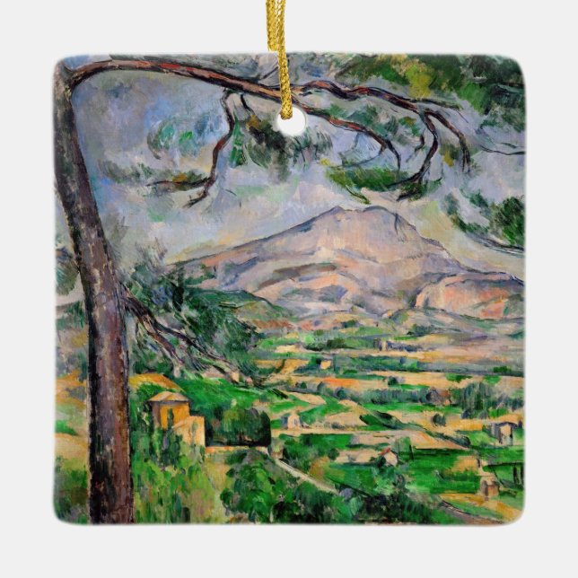 Paul Cezanne - Mont Sainte-Victoire and Large Pine Ceramic Ornament (Front)