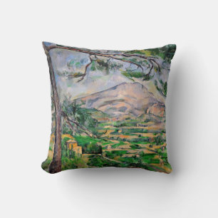 Paul Cezanne - Mont Sainte-Victoire and Large Pine Cushion