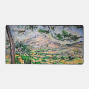 Paul Cezanne - Mont Sainte-Victoire and Large Pine Desk Mat
