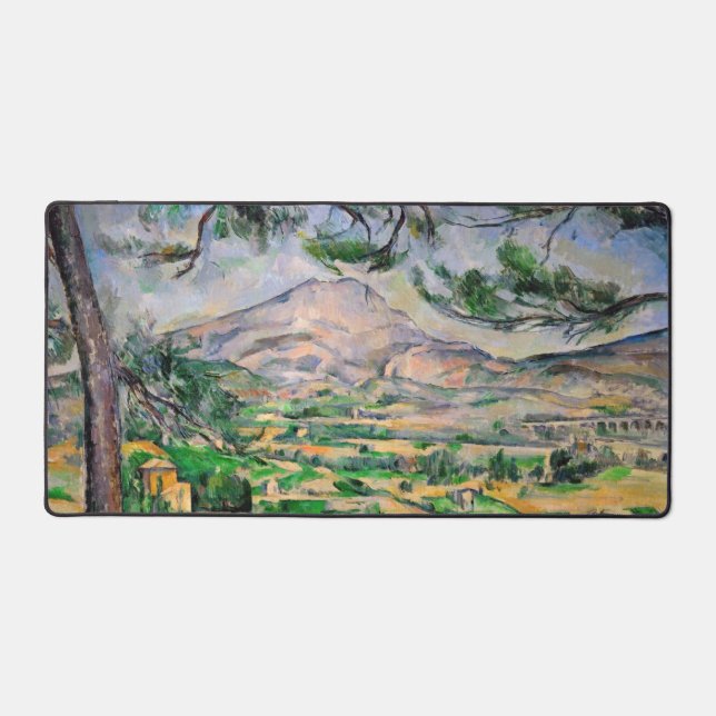 Paul Cezanne - Mont Sainte-Victoire and Large Pine Desk Mat (Front)