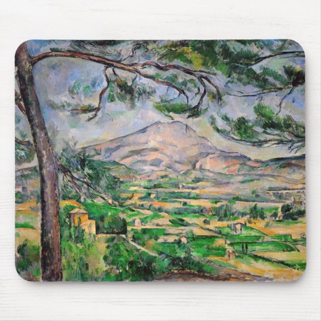 Paul Cezanne - Mont Sainte-Victoire and Large Pine Mouse Mat (Front)