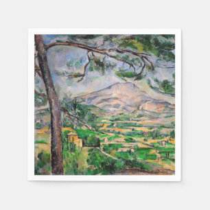 Paul Cezanne - Mont Sainte-Victoire and Large Pine Napkin