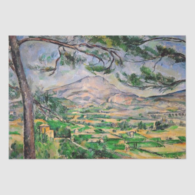 Paul Cezanne - Mont Sainte-Victoire and Large Pine Tissue Paper (Front)