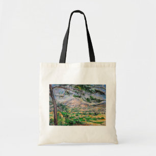 Paul Cezanne - Mont Sainte-Victoire and Large Pine Tote Bag