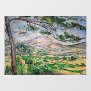 Paul Cezanne - Mont Sainte-Victoire and Large Pine Window Cling