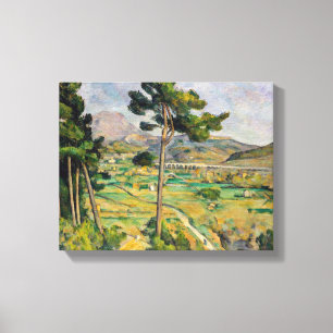 Paul Cezanne - Mont Sainte-Victoire and Viaduct Canvas Print