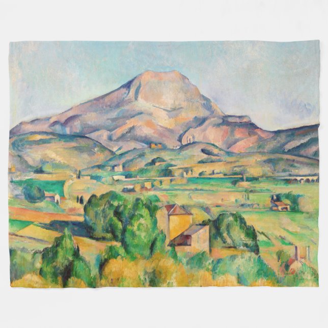Paul Cezanne - Mont Sainte-Victoire Fleece Blanket (Front (Horizontal))