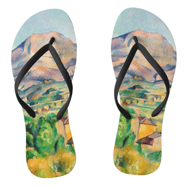Paul Cezanne - Mont Sainte-Victoire Flip Flops (Footbed)
