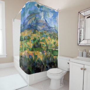 Paul Cezanne - Mont Sainte-Victoire Shower Curtain