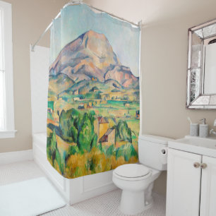 Paul Cezanne - Mont Sainte-Victoire Shower Curtain