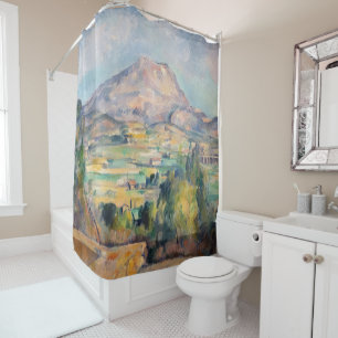 Paul Cezanne - Mont Sainte-Victoire Shower Curtain