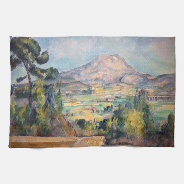 Paul Cezanne - Mont Sainte-Victoire Tea Towel (Horizontal)