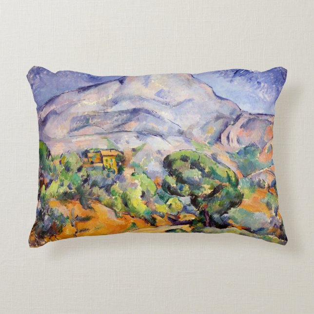 Paul Cezanne - Mont Sainte-Victoire, Tholonet Road Decorative Cushion (Front)
