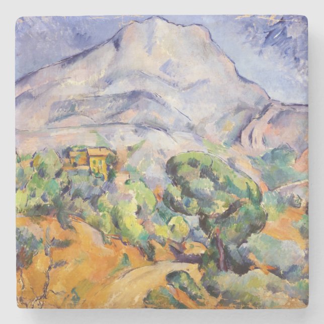 Paul Cezanne - Mont Sainte-Victoire, Tholonet Road Stone Coaster (Front)