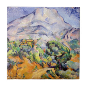 Paul Cezanne - Mont Sainte-Victoire, Tholonet Road Tile