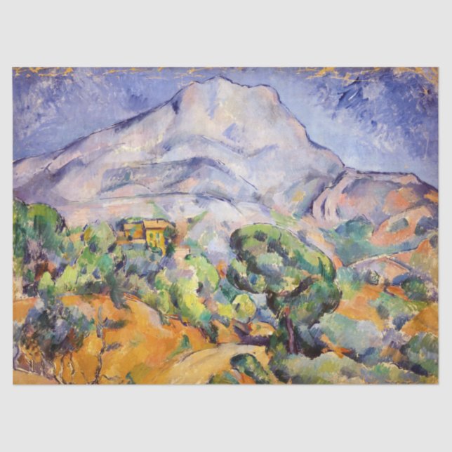 Paul Cezanne - Mont Sainte-Victoire, Tholonet Road Tissue Paper (Front)