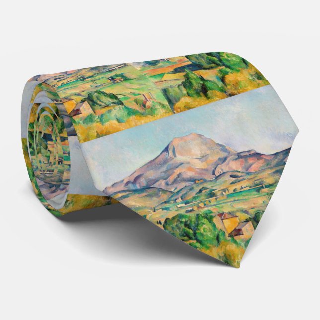 Paul Cezanne - Mont Sainte-Victoire Tie (Rolled)