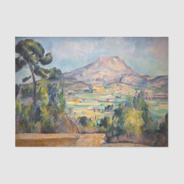 Paul Cezanne - Mont Sainte-Victoire Tissue Paper (Front)