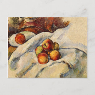 Paul Cezanne painting, Apples on a Sheet Postcard