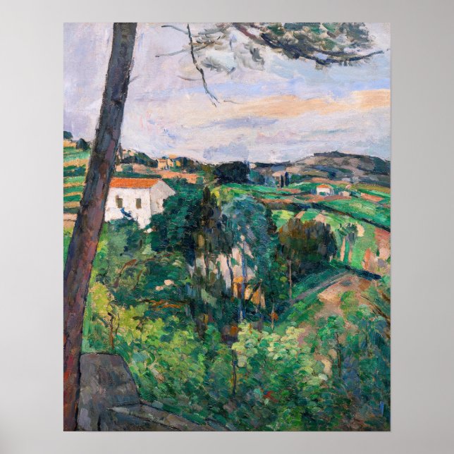 Paul Cezanne - Pine tree at Estaque Poster (Front)