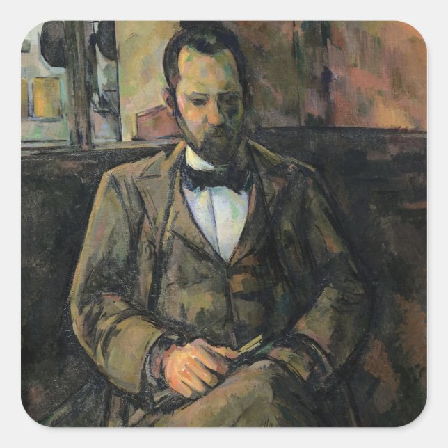 Paul Cezanne | Portrait of Ambroise Vollard, 1899 Square Sticker (Front)