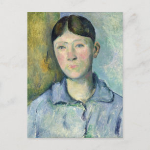Paul Cezanne Portrait of Madame Cezanne, 1885-90 Postcard