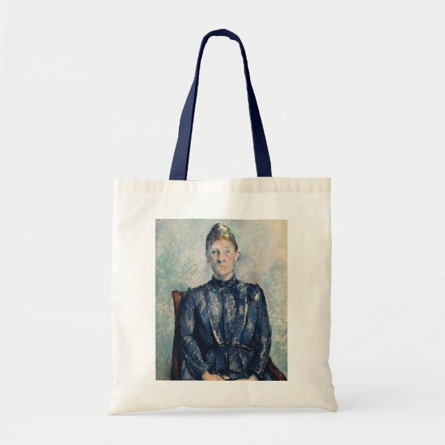 Paul Cezanne | Portrait of Madame Cezanne, c.1890  Tote Bag (Front)