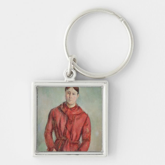 Paul Cezanne | Portrait of Madame Cezanne Key Ring (Front)