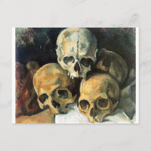 Paul Cézanne - Pyramid of Skulls Postcard (Front)