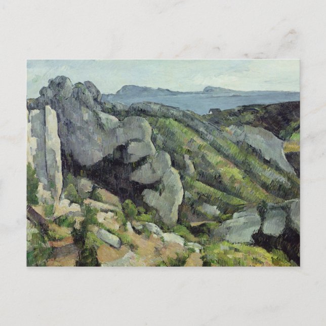 Paul Cezanne | Rocks at L'Estaque, 1879-82 Postcard (Front)