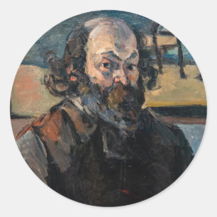 Paul Cezanne - Self-portrait Classic Round Sticker
