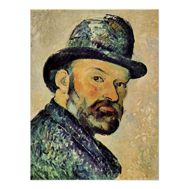 Paul Cezanne, Self-Portrait, Poster (Front)