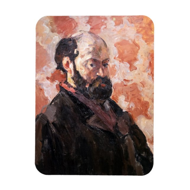 Paul Cezanne - Self-portrait with pink background Magnet (Vertical)