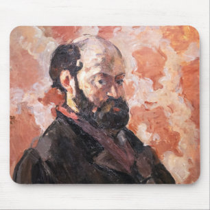 Paul Cezanne - Self-portrait with pink background Mouse Mat