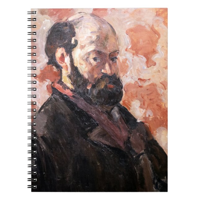 Paul Cezanne - Self-portrait with pink background Notebook (Front)